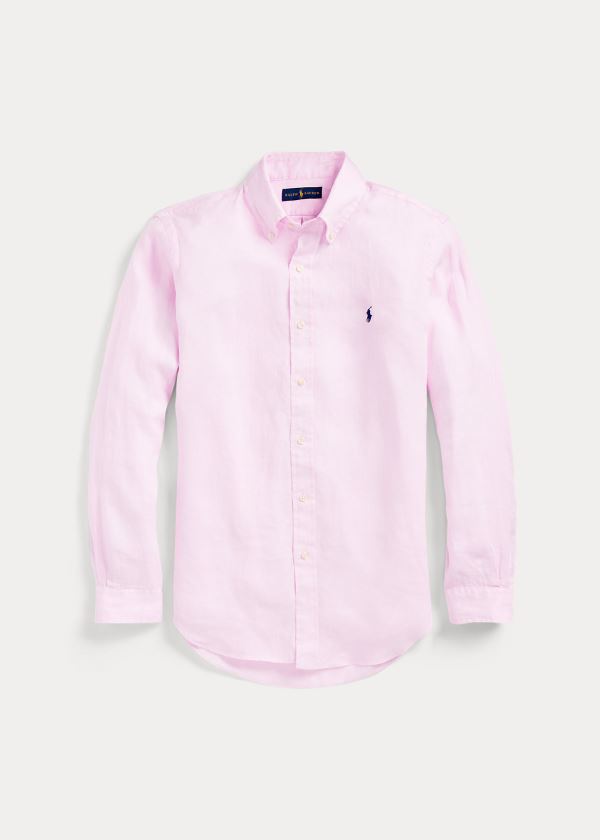 Men's Polo Ralph Lauren Lightweight Linen Shirts | 275016QNC